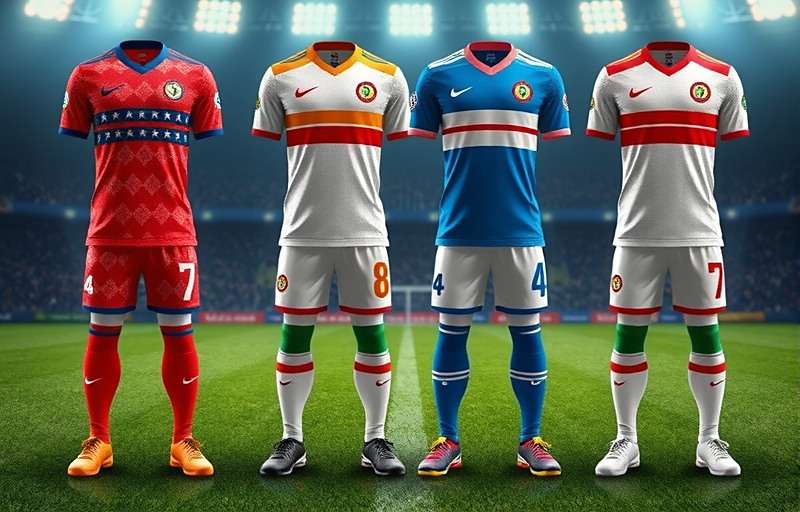 Desi Football Legends Custom Kits Custom team kits in Desi Football Legends featuring traditional Indian patterns